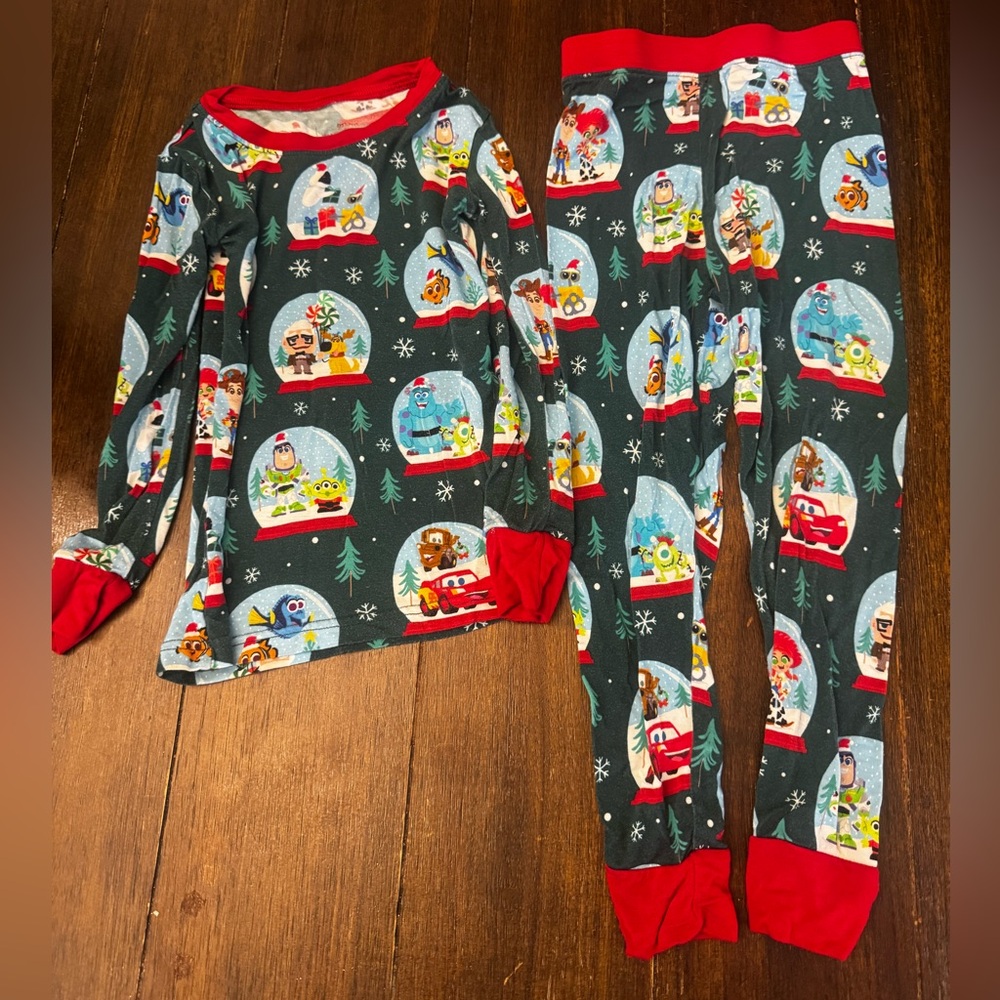 Little Sleepies Disney Christmas 2 Piece long Sleeve Bamboo Pajamas 3T
